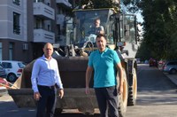 Кметът Иван Тотев инспектира инфраструктурни обекти в „Тракия”