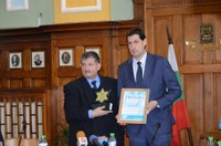 Кметът Иван Тотев получи Специалния почетен знак на ОЕБ "Шалом" за гражданите на Пловдив